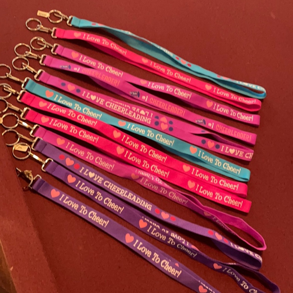 Lot of 12 Cheerleading Lanyards